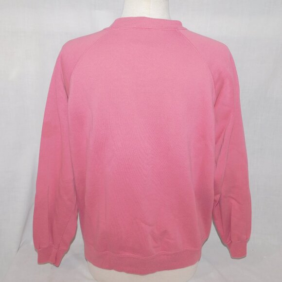 Vintage Womens XL Dusty Rose / Pink Girls Friendship Embroidered Sweatshirt - Picture 6 of 9